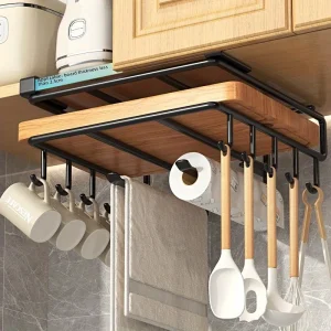 Kitchen Hanging Organizer with Hooks